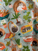 Cats & Plants Skater Skirt by Retrolicious