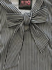 Black Striped Bow Top - 4X only, 1 left! by Retrolicious