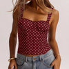 Women’s Polka Dot Underwire Camisole – Party & Date Night Top by FitiqueFit