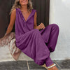 Women’s Sleeveless Hooded Relaxed Fit Jumpsuit by FitiqueFit