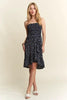 Smocked Floral Tube Dress with Pockets For Summer – FeminineFluttering Floral Tube Dress with Smocked Bodice and Convenient Pockets for a Stylish, Practical Look by Stevvex