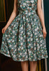 Winter Floral Doris Skirt by Retrolicious