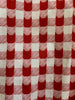 Red Check Kitties Skater Skirt by Retrolicious