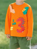 Children's Dinosaur Print Long Sleeve T-Shirt by Simply Love