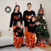 Parent-child Pajamas Long Sleeve Two-piece Set Eye Letter Printed Homewear by My Store