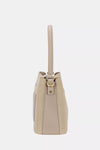 David Jones Leather Trim Shoulder Bag Classic Style