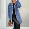 Leopard Print Plush Jacket — Cozy Loose-Fit Mid-Length Outwear by FitiqueFit