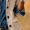 Plus Size Women's Solid Color Blazer Jacket by FitiqueFit