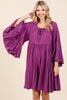 Frill Tie Neck Bell Sleeve Dress For Women – Elegant, Chic and Feminine Dress with Playful Frills and Bell Sleeves by Stevvex