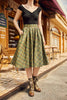 Green Plaid Doris Skirt by Retrolicious