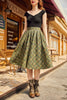 Green Plaid Doris Skirt by Retrolicious