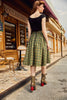 Green Plaid Doris Skirt by Retrolicious