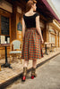 Red Plaid Doris Skirt by Retrolicious