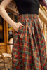 Red Plaid Doris Skirt by Retrolicious