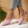 Women's Suede Pointed-Toe Flat Shoes by FitiqueFit