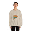 California Beach Sunset Crewneck, 70s Sunset Shirt | Retro Surf Graphic by Tristan’s Treehouse