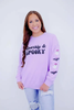 Women's Halloween Sequin Skeleton Crewneck Sweatshirt by Dog Mom Hat