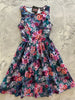 Moody Floral Vintage Dress by Retrolicious