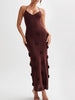 Floral Applique Spaghetti Strap Knit Dress by Wild and Free Boutique