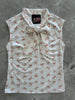 Pink Bows Bow Top by Retrolicious