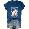 Thou Shall Not Steal Baseball Shirt for Women by FitiqueFit