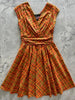 Orange Plaid Greta Dress by Retrolicious