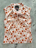 Pink Jack-o’-lantern Bow Top by Retrolicious