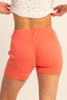 HYFVE High Waist Ribbed Fitted Biker Shorts