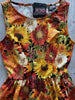 Sunflower Floral Vintage Dress - Medium only by Retrolicious