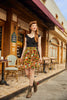 Sunflower & Pumpkin Skater Skirt by Retrolicious