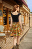 Sunflower & Pumpkin Skater Skirt by Retrolicious