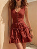 Women's Sleeveless Linen Button-Up Midi Dress by FitiqueFit