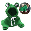 Soft Warm Cat Clothes For Small Dogs Cats Funny Halloween Cosplay Frog Costume Kitten Creative Sweatshirts Pet Autumn Hoodies by My Store