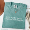 Walking by Faith Tripping Constantly Shirt – Christian Western Graphic Tee for Women by Dog Mom Hat