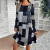 Women's Round Neck Long Sleeve Dress by FitiqueFit