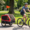 Dog Bike Trailer for Small & Medium Dogs, Universal Bicycle Coupler, Flip-Down Ramp Tailgate by Furr Baby Gifts