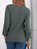 Ribbed Knit T-Shirt with Lace Shoulder Detail by Simply Love