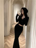 Fishtail Hip Skirt Suit Women