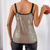 ✨ Women's Summer Sequined Suspender Chain Vest Top by FitiqueFit