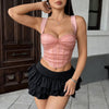 Contrast-color Padded Underwire Bra Vest by My Store