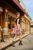 Santa Mugs Skater Skirt by Retrolicious