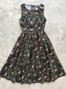 Midnight Midi Dress by Retrolicious
