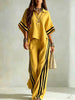 Women's Short-Sleeve Shirt & Loose Pants Two-Piece Set by FitiqueFit