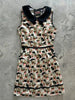 Cats & Plants Collared Dress - Plus Sizes only by Retrolicious