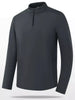 Men's Plus Size Long Sleeve Quarter Zip T-Shirt by Simply Love