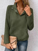 Textured Quarter Snap Sweatshirt by Wild and Free Boutique