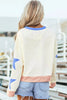GAME DAY Star Patch Round Neck Long Sleeve Sweatshirt by Wild and Free Boutique
