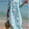 Women's Plus-Size Patchwork Maxi Dress – Relaxed Fit Casual Skirt by FitiqueFit