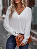 V-Neck Long Sleeve T-Shirt by Simply Love