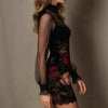 Floral Tank Top Women - Lace Trim Patchwork Dress by FitiqueFit